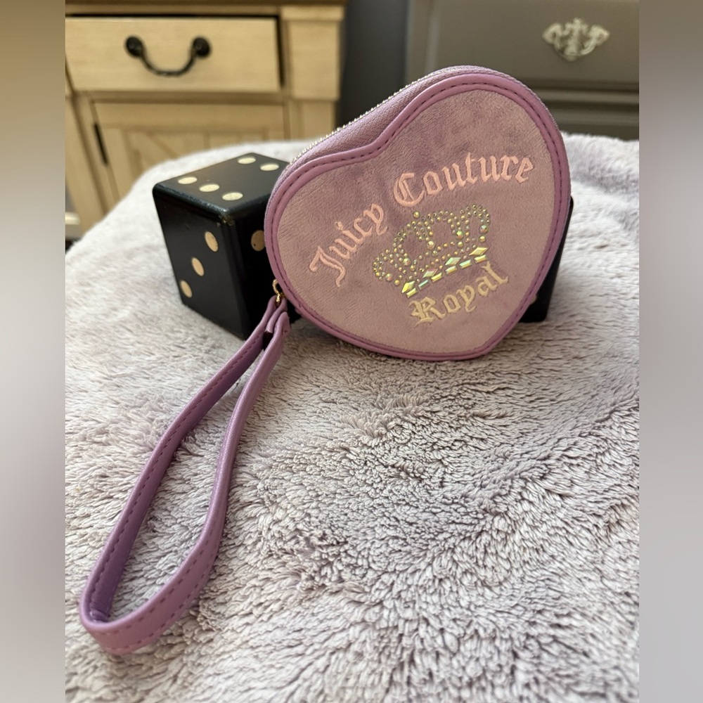 Juicy Couture Lavender Heart Wristlet